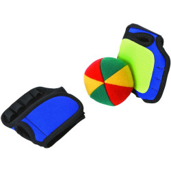 Gants à velcro + une balle en tissu