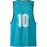 Chasubles bleu numérotée 10, de dos