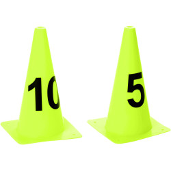 Cônes numérotés de 1 à 25