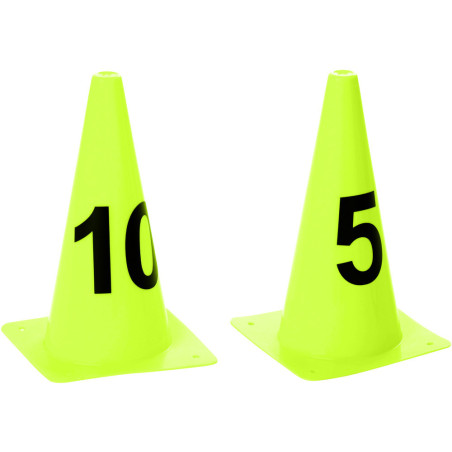 Cônes numérotés de 1 à 25