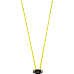 Piquet de slalom avec socle 3 trous