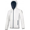 Veste Micro MIZUNO Nagasaki blanche et marine