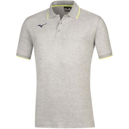 Polo MIZUNO, coloris gris et jaune fluo