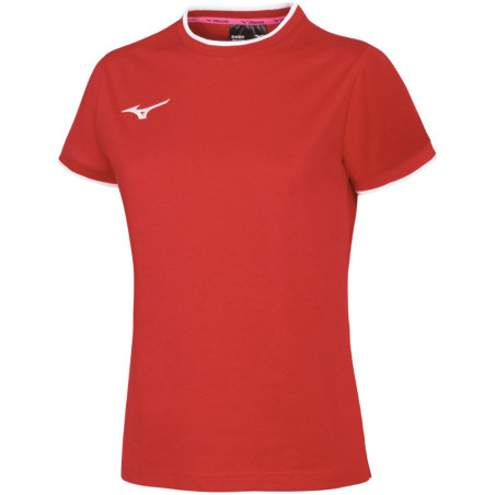 Tee-shirt MIZUNO Femme, coloris rouge et blanc