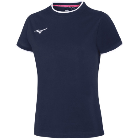 Tee-shirt MIZUNO Femme, coloris marine et blanc