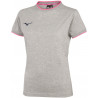Tee-shirt MIZUNO Femme, coloris gris et rose fluo