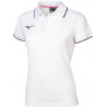 Polo MIZUNO Femme, coloris blanc et marine