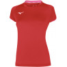 Tee-shirt MIZUNO Core Femme, coloris rouge et rose fluo