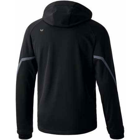 Veste softshell ERIMA Fonction, couleur noir et anthracite, de dos
