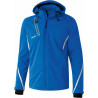 Veste softshell ERIMA Fonction, couleur bleu roi et blanc, de face