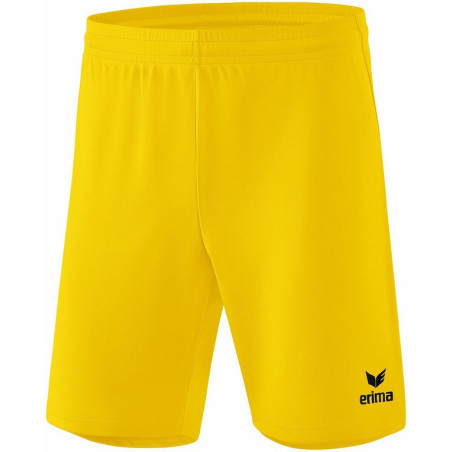 Short ERIMA Rio 2.0, couleur jaune, de face