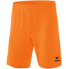 Short ERIMA Rio 2.0, couleur orange fluo, de face