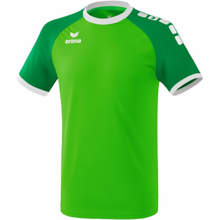 Maillot ERIMA Zenari 3.0, couleur vert, émeraude et blanc, de face