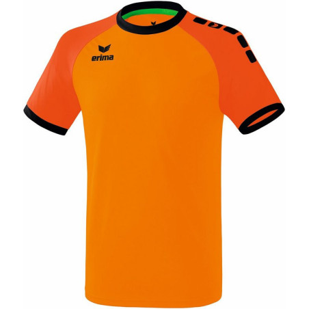Maillot ERIMA Zenari 3.0, orange, mandarine et noir, de face