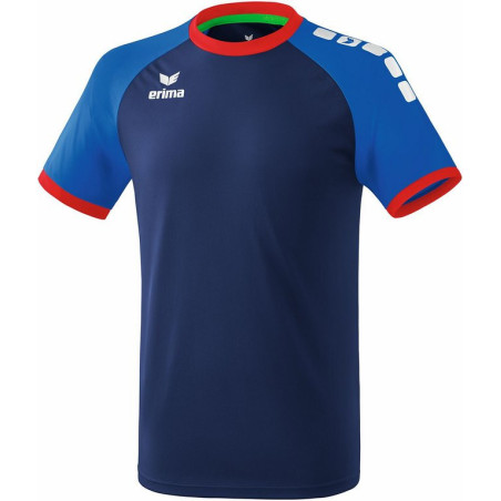 Maillot ERIMA Zenari 3.0, marine, bleu roi et rouge, de face