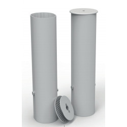 Jeu de 2 fourreaux et couvercles pour buts de football avoïdes 120 x 100 mm