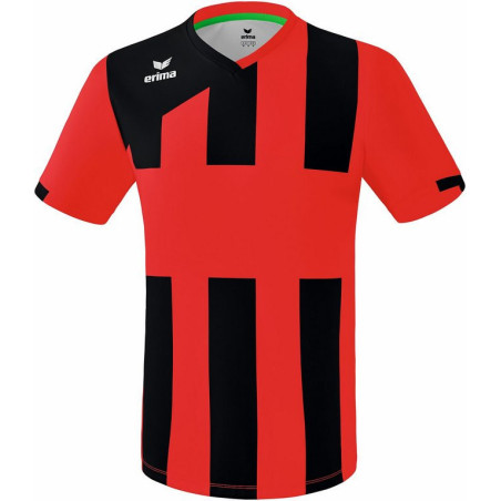 Maillot ERIMA Siena 3.0, couleur rouge et noir, de face