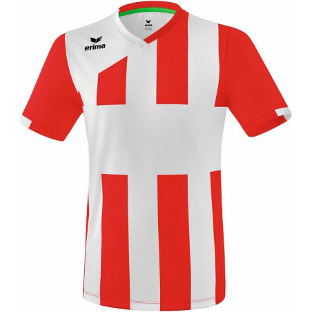 Maillot ERIMA Siena 3.0, couleur rouge et blanc, de face