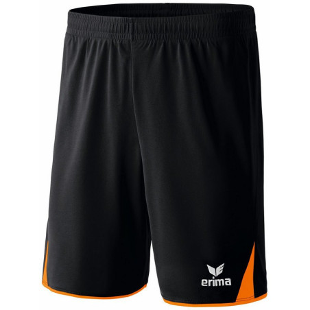 Short ERIMA 5-C Classic, couleur noir et orange