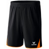 Short ERIMA 5-C Classic, couleur noir et orange