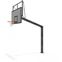 But de basket extérieur - Déport 2.25 m - Hauteur réglable 2.60 m ou 3.05 m - Compétition