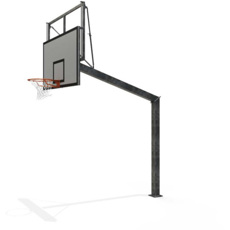 But de basket extérieur - Déport 2.25 m - Hauteur réglable 2.60 m ou 3.05 m - Compétition