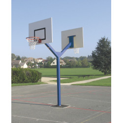Tour de basket à 2 têtes - Hauteur 3.05 m - Déport 1 m