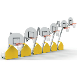 But de basket intérieur mobile télescopique - Tête réglable à gaz