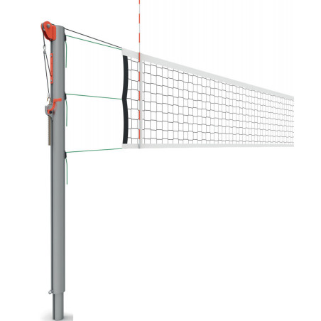 Poteaux de volley compétition haut niveau ovoïdes - Classe A et B