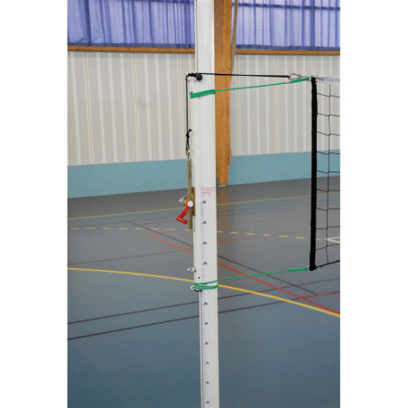 Poteaux de volley compétition en aluminium renforcé - Classe A et B