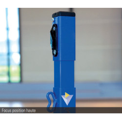 Poteaux de badminton réglables à sceller avec fourreaux Type 1 - Classe A et B 2