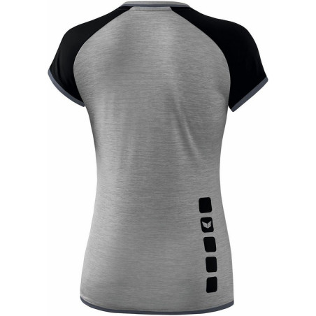 Débardeur ERIMA Zenari 3.0 Femme, couleur gris chiné, noir et gris foncé, de dos