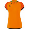 Débardeur ERIMA Zenari 3.0 Femme, couleur orange, mandarine et noir, de face