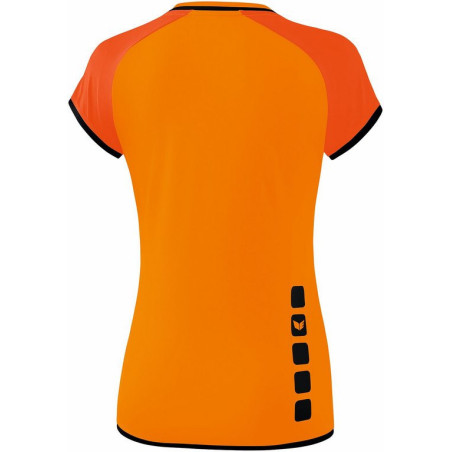 Débardeur ERIMA Zenari 3.0 Femme, couleur orange, mandarine et noir, de dos