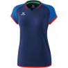 Débardeur ERIMA Zenari 3.0 Femme, couleur marine, bleu roi et rouge, de face