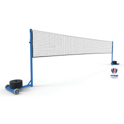 Poteaux de badminton réglables, mobiles pour compétition nationale et Handibad