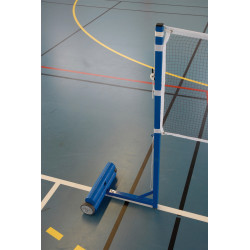 Paire de poteaux de badminton Entrainement avec lests en fonte de 45 Kgs