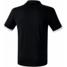 Maillot d'arbitre ERIMA Saragossa, couleur noir et blanc, de dos