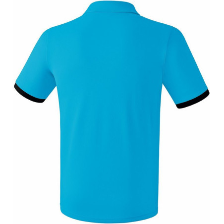 Maillot d'arbitre ERIMA Saragossa, couleur curaçao et noir, de dos