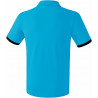Maillot d'arbitre ERIMA Saragossa, couleur curaçao et noir, de dos