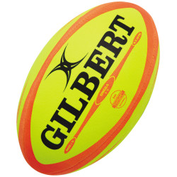Ballon de rugby Gilbert Omega fluo