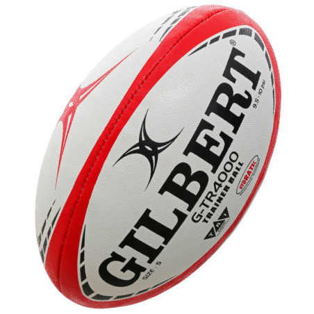 Ballon de rugby Gilbert G-TR4000 Trainer coloris rouge/blanc