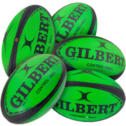 Lot de 5 ballons de rugby Gilbert Control a balls