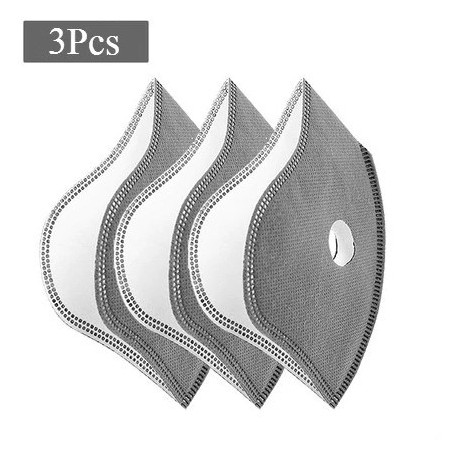 Lot de 3 filtres pour masque de sport