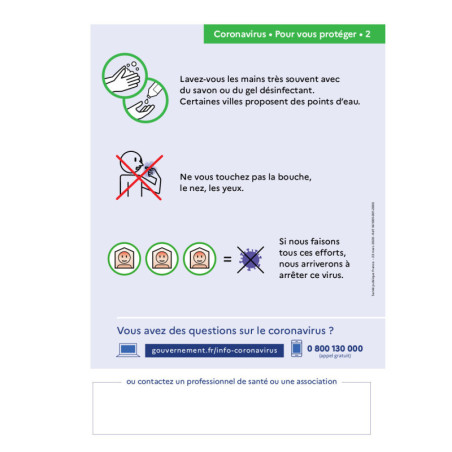 Panneau affichage alerte coronavirus : comment vous protéger et protéger votre entourage ?