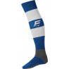 Chaussettes de rugby Force XV Rayées coloris bleu roi/blanc