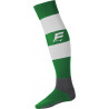 Chaussettes de rugby Force XV Rayées coloris vert/blanc