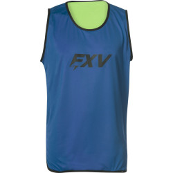 Chasuble de rugby réversible Force XV coloris bleu/vert