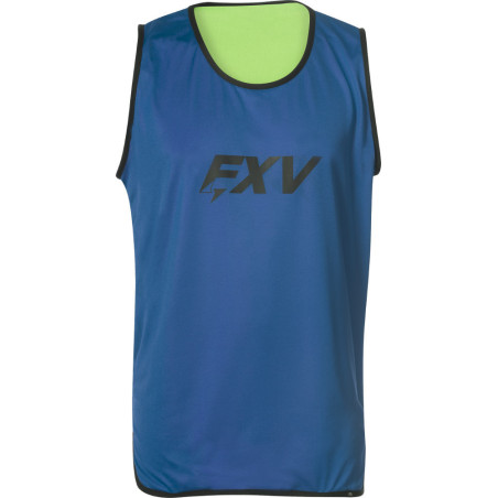 Chasuble de rugby réversible Force XV coloris bleu/vert