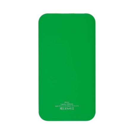 batterie externe robbie à personnaliser vert/blanc